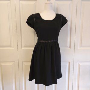 Pins and Needles Size XS Black Short Sleeved Mini Dress, Good Condition.